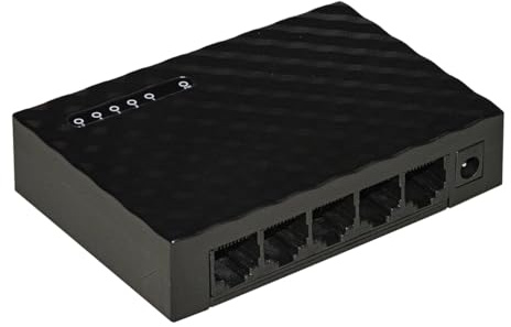 SWITCH DI RETE CON 5 PORTE GIGABIT 10/100/1000 RJ45