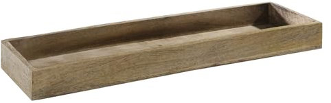 casa NOVA Deko-Tablett - Braun - Mangoholz - 53 x 15 cm