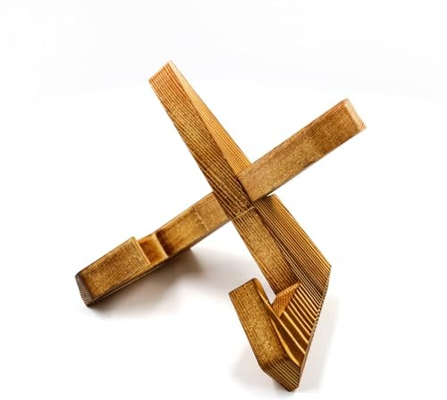 sdroceRyaM Support de disque vinyle en bois de 17,8 cm pour présenter des recettes, des livres, des photos, des assiettes et vos favoris (bois d'origine)