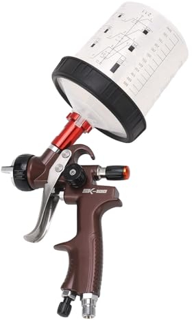 Pistola Pulverizadora de Aire de 600ml de Capacidad, Kit Premium, Presión de Trabajo de 2,0 Bar, Pistola Pulverizadora de Pintura de Alta Atomización para Coches, Casa, Pintura DIY