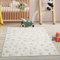 carpet city Kinderteppich Creme, Beige - 160x230 cm - Sterne Muster - Kurzflor Teppiche Kinderzimmer, Spielzimmer