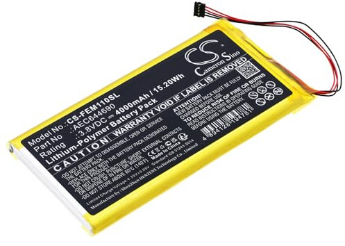 Cameron Sino Ersatz Akku für Fiio M11 PN:Fiio AEC644690 4000mAh / 15.20Wh