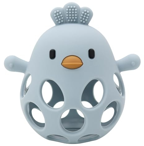 Beißring Baby Zahnungshilfe - Sensorisches Fäustling Beißspielzeug Mit Handschuh für 0-12 Monate Neugeborene und Kleinkinder