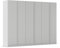 Rauch Möbel Monostar, Drehtürenschrank, Kleiderschrank, Kleiderschränke, Garderobe, Schrank mit Stauraum, 6-türig, inkl. Schubkasteneinsatz und Wäscheeinteilung, Farbe Seidengrau, 271x210x54cm