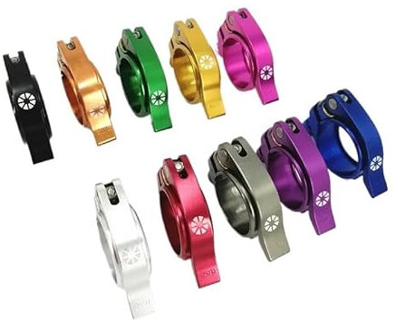 wanhaoaony Bike Seat Clamp Folding Bike Seatposts Clamps 41mm 40mm Bicycle Seat Post Clamp Cycling Bicycle Parts Seat Post Clamp(Pink 40mm)