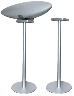 ZGOUO Le Support d'enceinte est Compatible avec Les Enceintes Bowers&Wilkins Zeppelin（5e et 6e générations partagées Fabriqué en Alliage d'aluminium Design encastré, Alimentation cachée (Argent 2PCS)