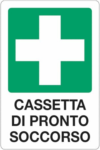 GLOBAL CARTELLO SEGNALETICO - Cassetta di Pronto Soccorso - Adesivo Extra Resistente, Pannello in Forex, Pannello In Alluminio (Adesivo, 15x10 cm)