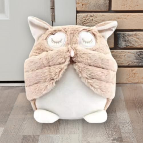 Marco Paul Soft Owl Door Stop, Cute Animal Weighted Heavy Duty Child Safe Fabric Doorstop Stuffed Animal Door Stopper Floor Decorative Door Stops for Home Office Kids Bedroom
