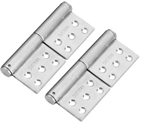 2 Stück Edelstahl Türscharnier Schwerlast for Scharniere, Aushängbar Scharniere, 360 Grad Öffnungswinkel, für Metalltüren, Holztüren