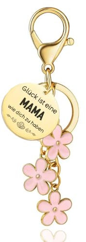 ENSTAB Geschenke für Mama Schlüsselanhänger Geburtstagsgeschenk für Mama Muttertagsgeschenk Weihnachten Mama Adventskalender Füllung Für Mama (Rosa)