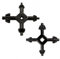 2PCS 4-in-1 Drill Chuck Key Set, Drill Chuck Wrench for 3/8” 1/2” 3/4” 1” Bits, Heavy-Duty & Lightweight, Compatible with Most Electric Drills, Impact Drivers, and Home Tools