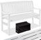 KESSER® Gartenbank Holz Holzbank wetterfest | Für 3 bis 4 Personen | Parkbank aus Massivholz | Sitzbank 320 kg belastbar 150 cm | Balkonbank Bank für Balkon Terrasse & Garten inkl. Cover Weiß