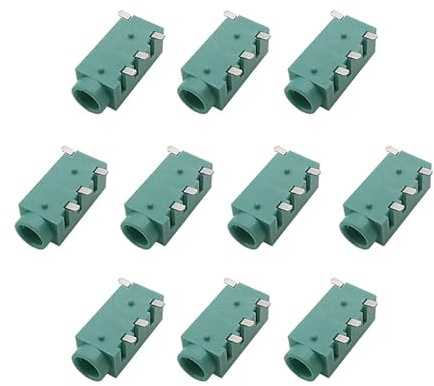 10 Stücke Grün PJ-320D 3,5mm Klinkenbuchse 4 Pin Stereo SMD Audio Kopfhörer 3,5mm Anschluss Steckverbinder