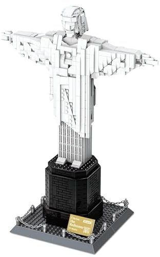 WANGE Architecture model to build with building blocks. Christ the Redeemer. Rio de Janeiro.