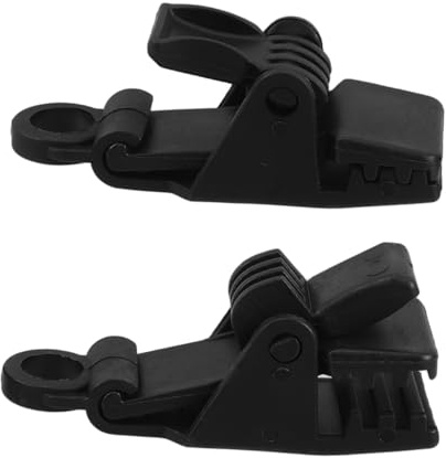 PENIKOKO 2 Stück Planenklemmen Nylon Winddicht Robust Zeltclip Für Camping Wandern Outdoor Überdachung