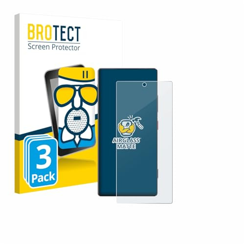 BROTECT Schutzglas für ZTE Nubia Z80 Ultra | 3 Stück Entspiegelnder Displayschutz Made in Germany Schutzfolie Matt Kratzfest 9H Anti-Fingerprint Einfache Montage
