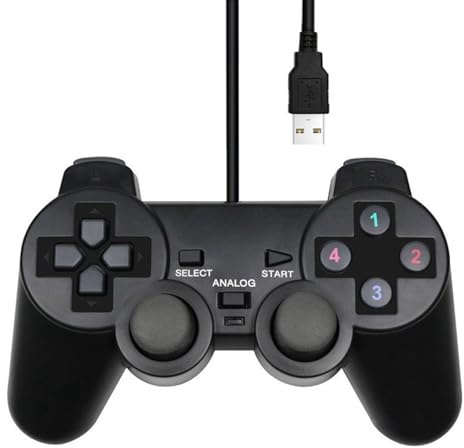 HDOYTXXM USB Controller mit schneller Eingabe, ideal für Anfänger, Retro Gaming Computer, USB Gamepad für