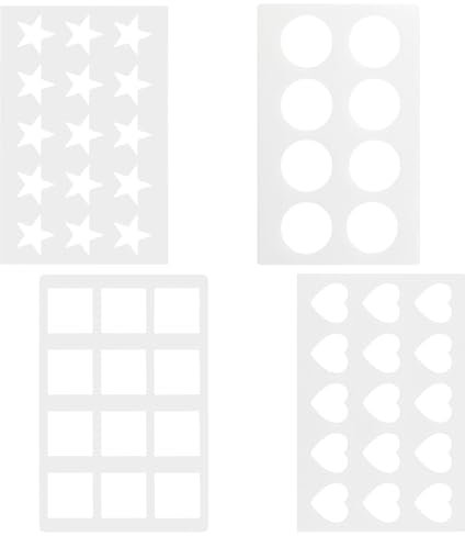 Cosmos 4 différents designs assortis Chocolat Chablon Cookies Pochoir Moule pour décoration de gâteaux