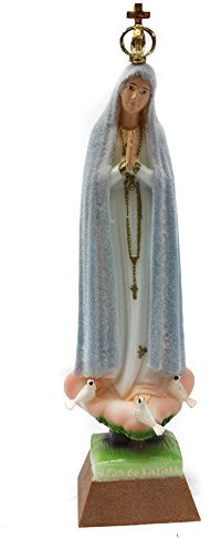 Nazareth Store Statue Our Lady of Fatima N SRA De Fatima, handgefertigt, Wetterfarbwechsel, 23,1 cm