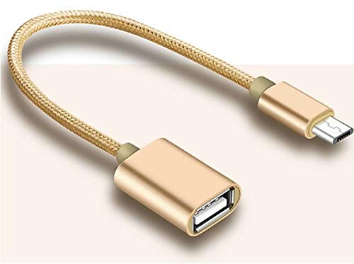Micro USB vers USB, supérieur ZRL Nylon Braided Micro USB 2.0 OTG Cable on The Go Adaptateur USB Micro Homme vers USB Femelle pour Samsung S7 S6 Edge S4 S3 Android etc 6 Pouces