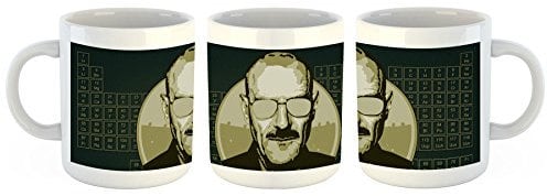 Unified Distribution Breaking Bad Heisenberg - Tasse mit Motiv Bedruckt, 300ml C-Henkel. Tolles Geschenk für Büro, Küche, Geburtstag, Ihre Neue Lieblingstasse zum Frühstück