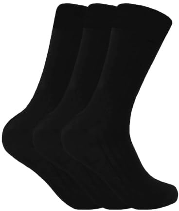 3 Pairs Mens Thick Cushioned Sole Winter Warm Wool Blend Walking Hiking Socks for Boots