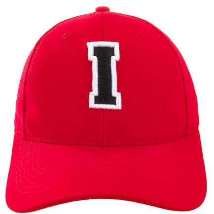 Unisex Jungen MŠdchen MŸtze Baseball Rot Cap Marineblau Hut Kinder Kappe Alphabet A-Z Gestickt in der EU (I)
