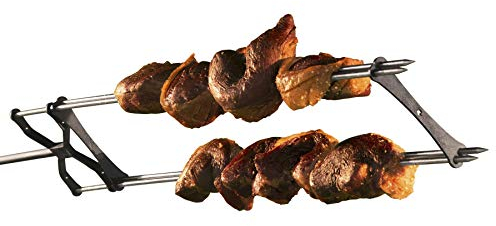 KANKA Brazilian Steak/Shish Kebab Zubehör - Edelstahl, Silber - 2 Stück - 71,1 cm - Grillzubehör - Skewer