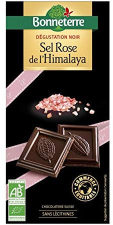 Chocolat Dégustation Noir Sel Rose de L'Himalaya