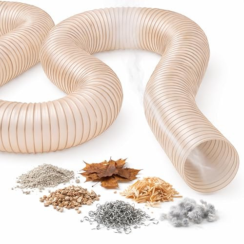 Norres Absaugschlauch Absauganlage Spiralschlauch Spänenschlauch Holz schwer entflammbar Flexschlauch *antistatisch, mikrobenfest - METERWARE (120 mm)