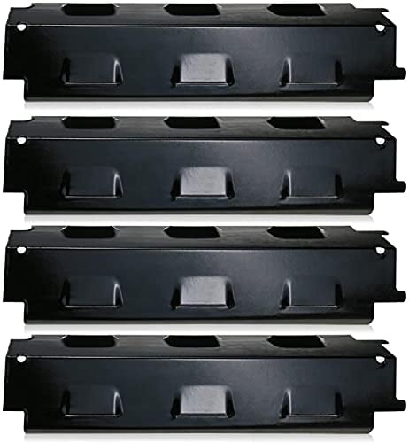 Denmay 37cm Plaque Chaleur Barbecue pour Enders Boston 3k Turbo, Barbecook, Tarrington House, Outdoorchef-Perth, Uniflame 750, Tenneker TG4, Pièces de Rechange de Couverture de Brûleur, Lot de 4