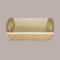 Lucgel, Cesta bandeja rectangular grande, cartón habana, para extraños y regalos, 430 x 300 x 110 mm, 10 unidades