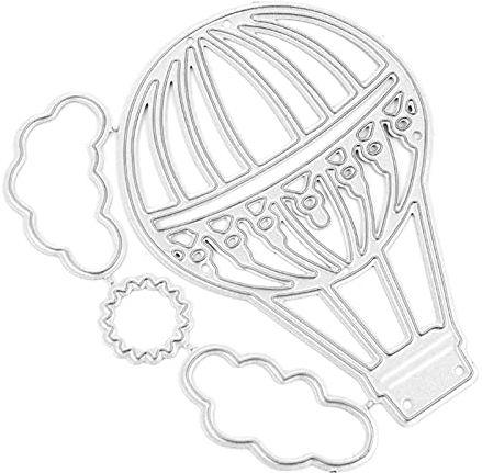 Selma. Heißluftballon Metall Stanzformen Scrapbooking Schablone Stanzungen Karte Prägung DIY Fotoalbum Vorlage Form