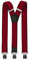Fabio Farini 4 cm breiter Hosenträger Y Form für Herren - Rot