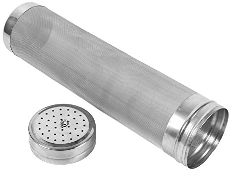 Miokycl Filtro de acero inoxidable para cerveza casera y vino, 300 micras, accesorio útil para el hogar