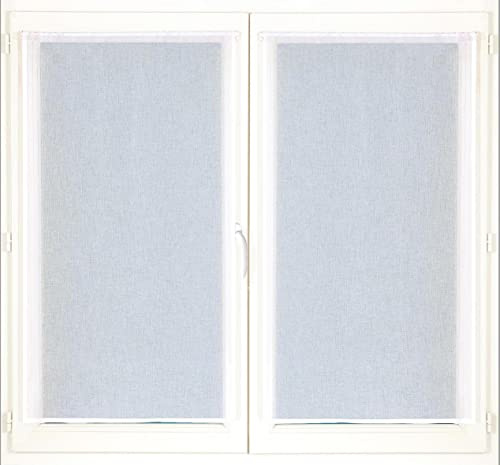 Atout Ciel Paire de voilages avec Passe-Tringle prêts à Poser, 2X 60x90cm, Blanc