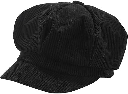 GSHLLO Damen Cordmütze, 8 Paneele, Schirmmütze, Vintage, Zeitungsjunge, Paperboy, Gatsby, Cabbie, Maler Tour-Hut