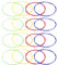 Ukulelen-Saiten, 4 Packungen bunte Nylon-Ukulelen-Saiten, austauschbares Ukulele-Zubehör, Ukulele-Zubehör