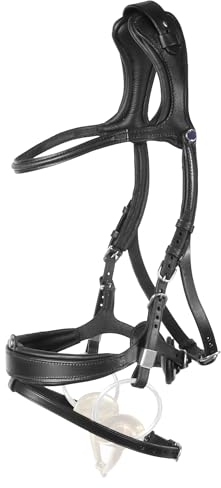 Stübben Trensenzaum Freedom II mit Slide&Lock - schwarz/schwarz - Warmblut (WB) - kombiniertes Reithalter