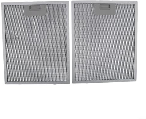 2 x Metallfilter, Motorhauben-Fettfilter, 320 x 260 x 9 mm, universeller Metall-Fettfilter für Dunstabzugshaube