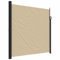 vidaXL Tenda da Sole Laterale Retrattile Beige 200x600 cm