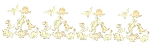 HEMOTON 32 Stk Graffiti-Materialien für Kinder wohnungseinrichtung wohnungsdeko Holzhandwerk holzbastelsets holzspalter gebraucht DIY & Handwerk Dinosaurier-Tier-Holzscheiben hölzern