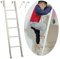 Hochbett Leiter Ersatzleiter für Etagenbett, Kinder, Erwachsene Metallleiter für Etagenbetten mit Haken für Wohnmobile, Trittleiter, Leiter Zum Seitlichen Aufsteigen Ans Bett, 50/55/65/69/73(160c