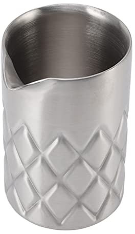 Qukaim Verre à Mélanger en Inox, Verre à Mélanger Martini Incassable à Double Paroi, Pichet de Bar Professionnel pour Barmans, Machine à Cocktails et Bars à Domicile
