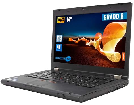 SIMPLETEK Notebook 14 i5 4GB 120GB Windows 10 Pro HD Italienische Tastatur Notebook | Wifi + BT + VGA + Mini DP (Generalüberholt)