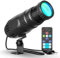 KRIDERISH Pinspot LED Licht 20W 4 en 1 LED Punktstrahler 4 Modi Spiegelkugelprojektor mit Fernbedienung Spot Bühnenlicht Leuchte für Bar Disco Tanzhallen Party Hochzeit
