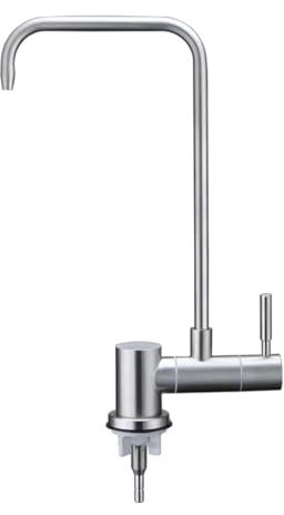 YWJFSA Pieghevole Rubinetto per Depuratore Acqua Rubinetto Filtro, Miscelatore Lavello Cucina, Spazzolato Singolo A Freddo