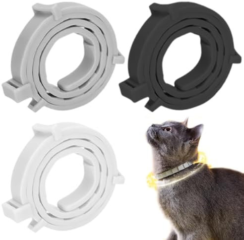 ZORTVUL 3 Stück Flohhalsband für Katzen,Flohhalsband Hunde Klein,Zecken Flohschutz Halsband,Zeckenhalsband für Katzen,Zecken Flohband Katze,Floh Zeckenhalsband für Hunde und Katzen