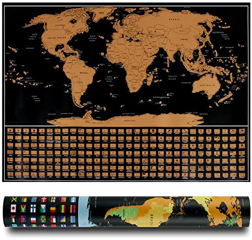 Mapa Mundi Rascar, Hillylolly Mapa de Rascar Mundo, Mapas del Mundo 3D, para Marcar Viajes, Haciendo Mapas (Bandera nacional)