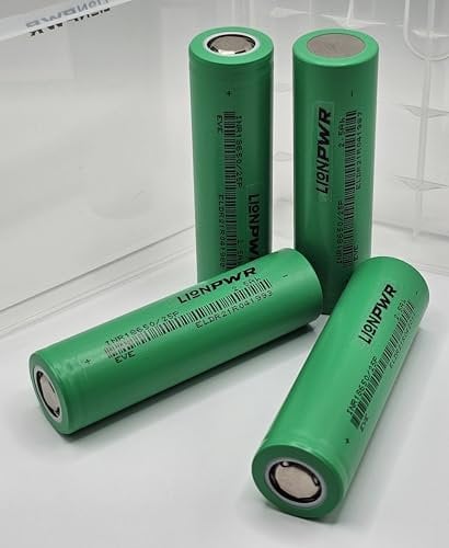 4 x EVE INR18650 25P - 2500mAh, max. 30A - High Performance - Flat Top, 18650 type, Rechargeable Li-Ion Battery. Bulk order for Battery Pack makers - NO CASES (4)